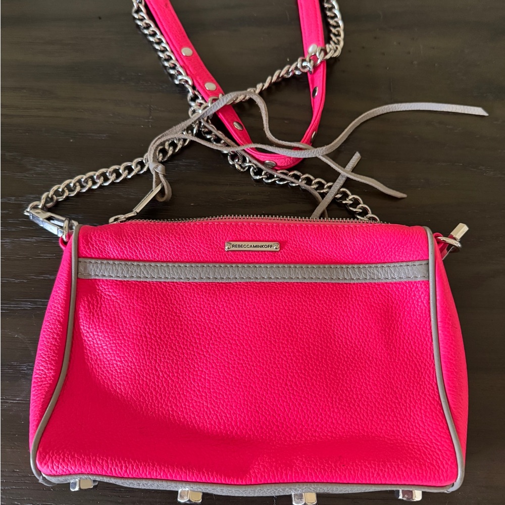 Rebecca Minkoff hot Pink Leather Crossbody Bag - Picture 4 of 7